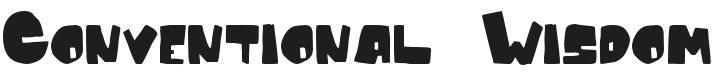 Conventional Wisdom Font Preview
