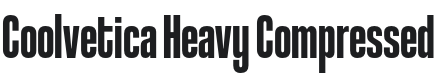 Coolvetica Heavy Comp Font Preview