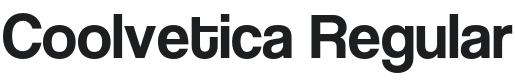 Coolvetica Regular Font Preview