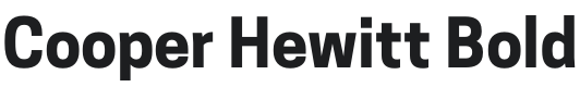 CooperHewitt-Bold Font Preview