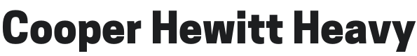 CooperHewitt-Heavy Font Preview