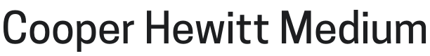 CooperHewitt-Medium Font Preview