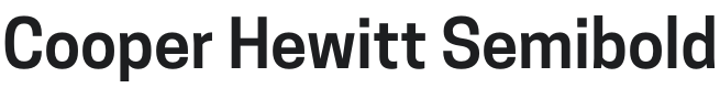 CooperHewitt-Semibold Font Preview