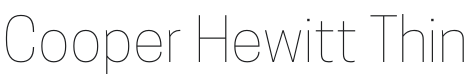 CooperHewitt-Thin Font Preview