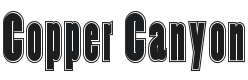 Copper Canyon Inline WBW Font Preview