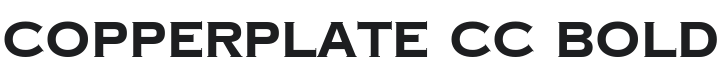 Copperplate CC Font Preview