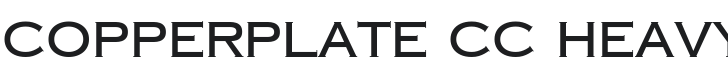 Copperplate CC Heavy Font Preview