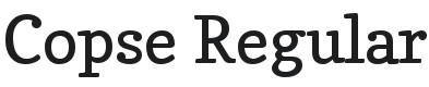 Copse Font Preview