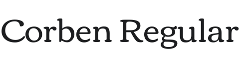 Corben Font Preview