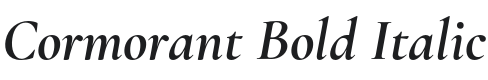 Cormorant Bold Italic Font Preview
