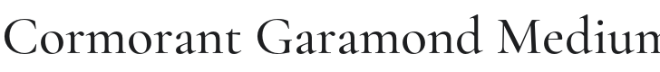 Cormorant Garamond Medium Font Preview