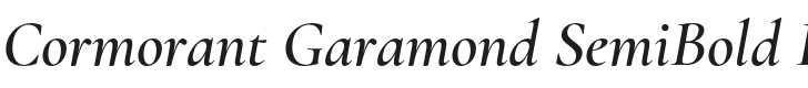 Cormorant Garamond SemiBold Italic Font Preview