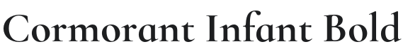 Cormorant Infant Bold Font Preview