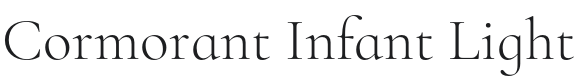Cormorant Infant Light Font Preview