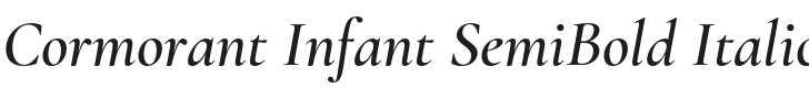 Cormorant Infant SemiBold Italic Font Preview