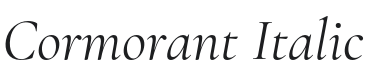 Cormorant Italic Font Preview