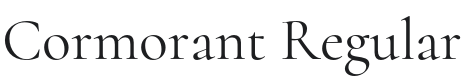 Cormorant Font Preview