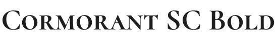 Cormorant SC Bold Font Preview