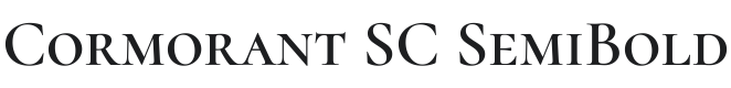 Cormorant SC SemiBold Font Preview