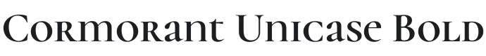 Cormorant Unicase Bold Font Preview