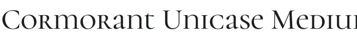 Cormorant Unicase Medium Font Preview