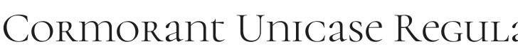 Cormorant Unicase Font Preview