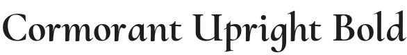 Cormorant Upright Bold Font Preview
