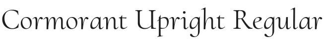 Cormorant Upright Font Preview