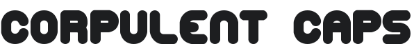Corpulent Caps Font Preview