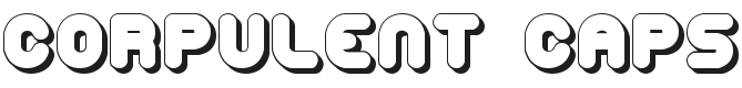 Corpulent Caps Shadow -BRK- Font Preview