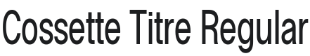 Cossette Titre Font Preview