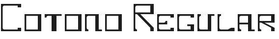 Cotono Font Preview