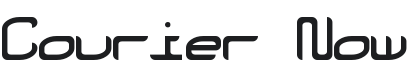 Courier Now Font Preview