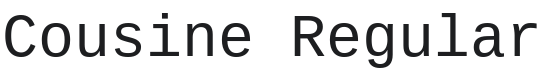Cousine Font Preview