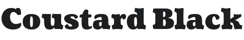 Coustard Black Font Preview