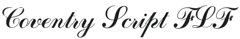 Coventry Script FLF Font Preview