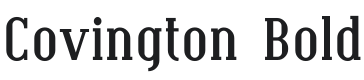 Covington Bold Font Preview
