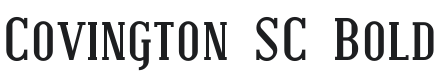 Covington SC Bold Font Preview