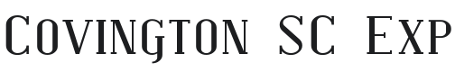 Covington SC Exp Font Preview