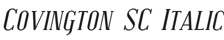 Covington SC Italic Font Preview