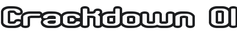 Crackdown O1 BRK Font Preview