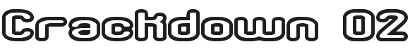 Crackdown O2 BRK Font Preview