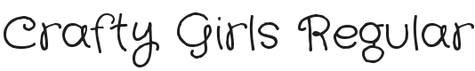 Crafty Girls Font Preview