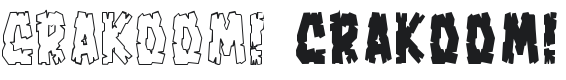 Crakoom! Font Preview