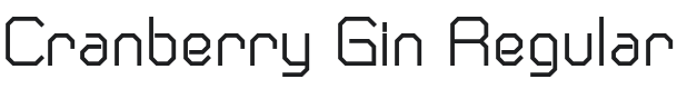 Cranberry Gin Font Preview