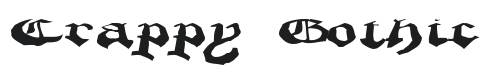 CrappyGothic Font Preview