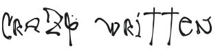 Crazy Written Font Preview
