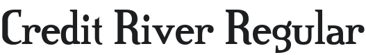 Credit Font Preview