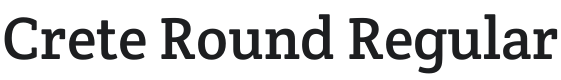 Crete Round Font Preview