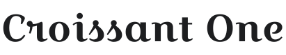 Croissant One Font Preview